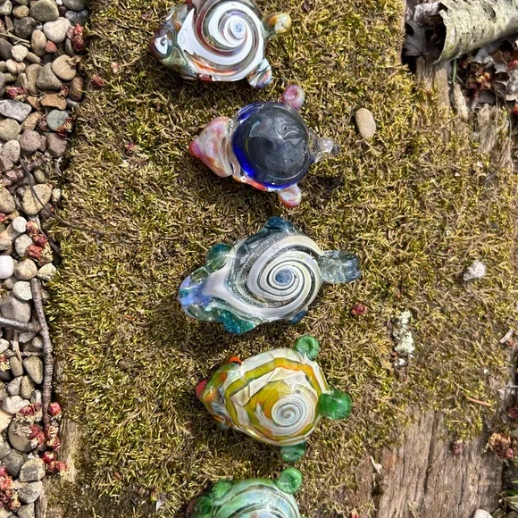 Grateful Dead Hand blown Glass dead bear pendant - Picture 7 of 7